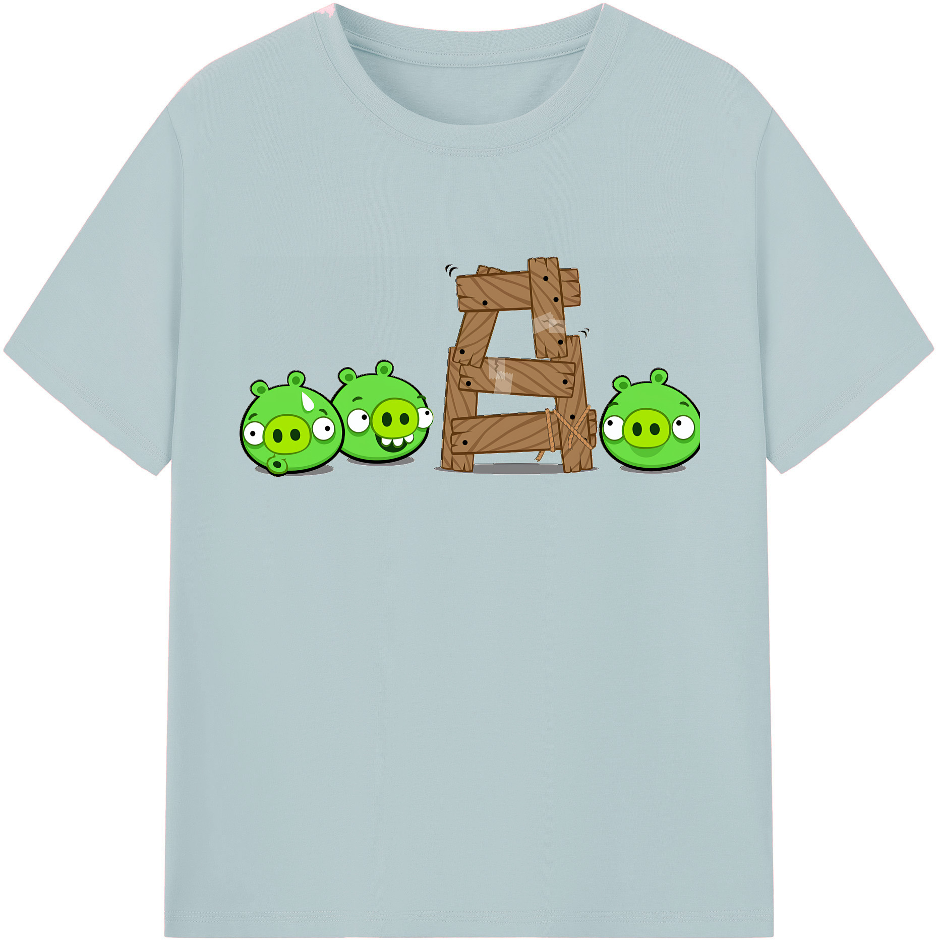 （画像用） Angry Birds アングリーバード 綿100％半袖Tシャツ（フロントプリント）